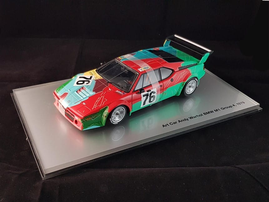 FLY ミニカーBMW M1 Artcar Andy Warhol 希少美品 FLY #96071 “SUPER RARE” Andy Warhol BMW M1 ART CAR 24H Le